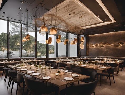 image d'intérieur du restaurant Opale